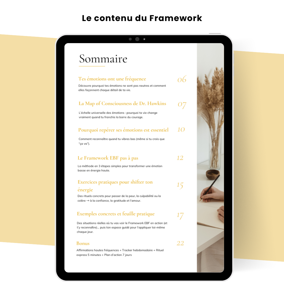 E-book Émotions : apprends à te recentrer, même dans le chaos.